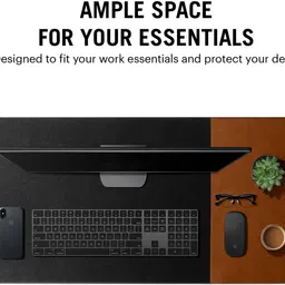 DailyObjects Combo Vegan Leather Reversible Turf 2.0 Desk Mat | Tray Organiser - Set of 2 Mousepad image 3