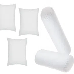 gtx Microfibre Bolster Pack of 5 Solid Premium 3 Cushions & 2-picture-16