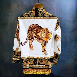 shree sai balaji Men Regular, Relaxed Fit Fit Printed Spread Collar Casual Shirt image 2