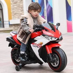 R3 Sports Ride on Battery Bike for 1-7 Year Kids with 12V Battery & Music System Bike Battery Operated Ride On-image-12
