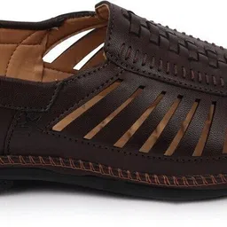 fausto Laser Cut Stiched Design Fashion Party Ethnic Wedding Slip On Comfort Jutis and Mojaris For Men image 4