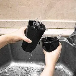 involve Diamond Shape Car Dustbin/Trash Can - Black & Rosegold - pack 2 Car Trash Bin Bag image 5