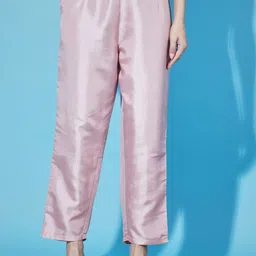 VredeVogel Women Floral Embroidered Regular Kurta with Trousers & With Dupatta image 4