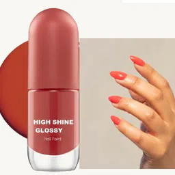 yawi Quick Dry Nail Paint Long Wear glossy Nudepink Finish Nail Polish Eggy Red-picture-10