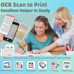 Sachii Mini Bluetooth Thermal Printer, Portable Label Printer for Android & iOS System Multicolor image 2