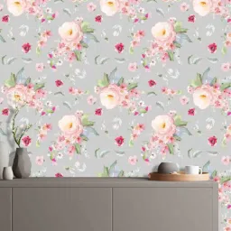 shaakh Dreamy Roses (48X30In) Self-Adhesive Wallpaper-picture-38