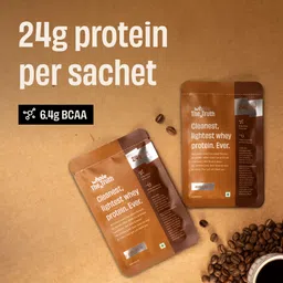 the whole truth Whey Protein Isolate + Concentrate | Cold Coffee | Pack of 6 |24g Protein/Sachet Whey Protein image 2