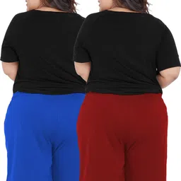 elite soul Pack of 2 Printed Women Multicolor Casual Shorts image 2