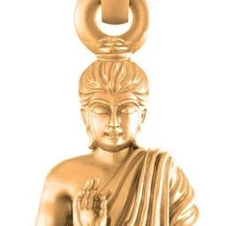 akshat sapphire 22 Ct Gold Plated Silver (92.5% Purity) God Buddha Pendant Gold-plated Sterling Silver Pendant-picture-11