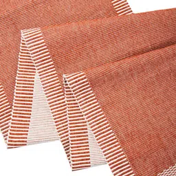 Fabindia Avikar Red & White Striped Pure Cotton Table Runner image 3