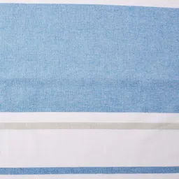 Fabindia Blue & White Striped  300 GSM Pure Cotton Bath Towels image 2