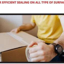 packsy Single Sided Self Adhesive Manual Cello Tape (Manual) image 3