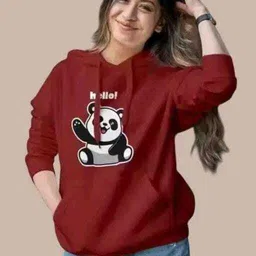 rn enterprises Women Full Sleeve Printed Reversible Hooded Sweatshirt-picture-11