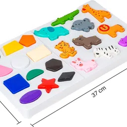 zokato SHAPE SAFARI 2 IN1 Educational Learning Of Different Shapes & Colours for Kids image 4