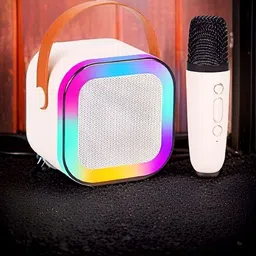 NHOUSE Karaoke Speaker K12: Party POP Wireless Bluetooth Speaker with Mic, RGB 5 9 W Bluetooth Speaker-picture-30