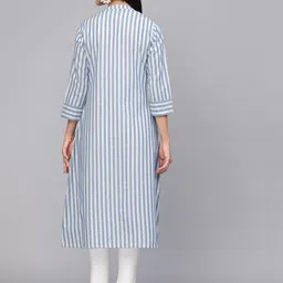 houseofcommon Women Longline 3/4th Sleeve White Shrug image 2