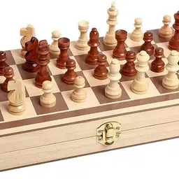 spocco 13"x13" Wooden Folding Chess Set with 32 Wooden Pieces Home WCB01 Strategy & War Board Game-picture-40
