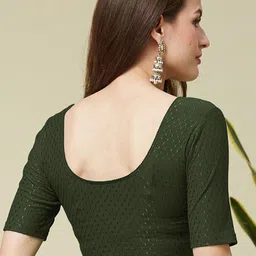 priyanka traders Round Neck Women Blouse image 2