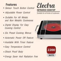 greenchef 2200 W Infrared Cooktop Touch Panel image 4