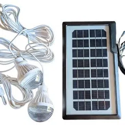 smuf RL-4490 Portable Solar Inverter + 3 Bulb + LED Lamp + Mobile Charging 8 hrs Flood Lamp Emergency Light image 3