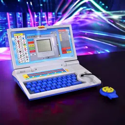 mahi zone Educational English Learner Laptop with Mouse for Kids 20 Activity Games_M587 image 1