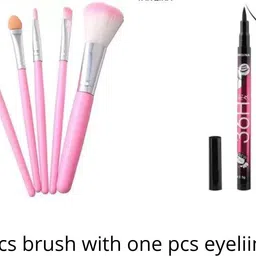 swenky BEST PRODUCT 5 PCS BRUSH WITH ONE PCS EYELINER-picture-13