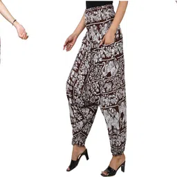 narnari Printed Rayon Women Harem Pants image 1