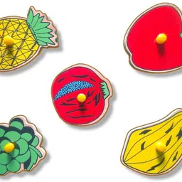 aasiyaenterprises Fruit Name Picture Puzzle Board For Kids Learning toy image 2