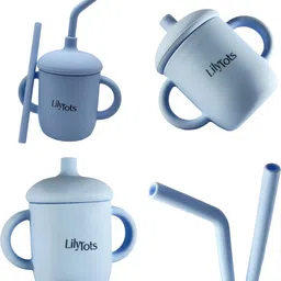 lillytots Baby Sipper Made with Highgrade Silicone Hygienic Material Baby Cup For Drinking- Silicone image 5