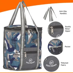 zadinga Insulated Travel Lunch/Tiffin/Storage Bag/Camouflage/College/School Regular Size Waterproof Lunch Bag image 3