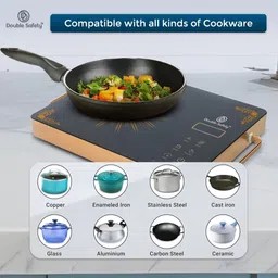 double safety 2000 W Radiant Cooktop Touch Panel image 2