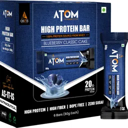as-it-is nutrition ATOM High Protein Bar | 20g Protein | Pack of 6 (60g x 6) | Protein Bars-picture-42