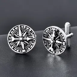 Voylla Brass Cufflink Set-image-7