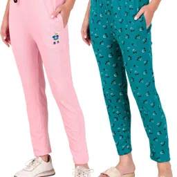 fashionhousets Pack of 2 Women Solid Multicolor Track Pants-picture-23