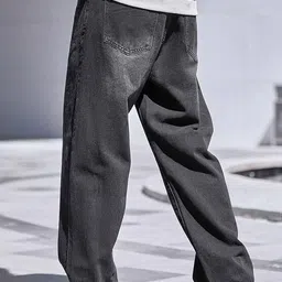brexx Men Relaxed Fit Mid Rise Grey Jeans image 2