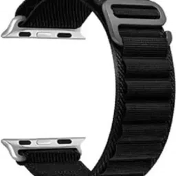 Geo SPORTS Alpine Loop Nylon Bands/Straps Compatible with Watch 49mm 45mm 44mm 42mm Men & Women, Adjustable Strap with Metal G-Hook Premium black, orange and white Strap for iWatch Ultra Series SE 8 7 6 5 4 3 2 1 (Only Alpine Loop Strap for Apple iWatch, Watch NOT Included) Smart Watch Strap image 2