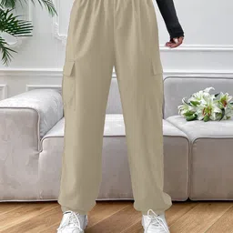 AAHWAN Women Loose Fit High-Rise Cotton Cargo-picture-23