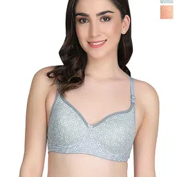 Aamarsh Pack Of 2 Printed Cotton Lightly Padded Bra With Briefs-picture-19