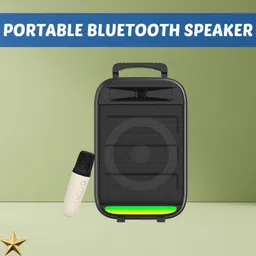 SACRO Monster (BLUETOOTH TROLLEY SPEAKER) With Karaoke Mic and High Quality SoundZM466 35 W Bluetooth Party Speaker-picture-43