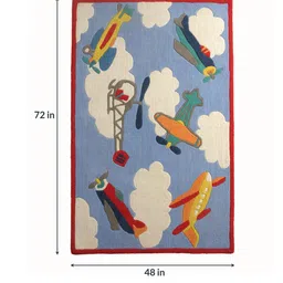 little looms Flying Planes 4 X 6 Feet Carpet By Littlelooms image 3