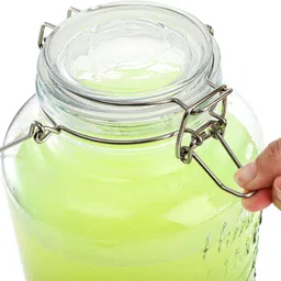 riddhi traders Glass Beverage And Juice Dispenser With Attached Silver Tap Bottom Loading Water Dispenser image 4