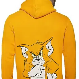 unicus apparel Men Printed Hooded Neck Yellow Sweater-picture-28