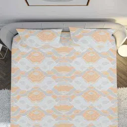 mayfair homes london Grey Polycotton 1 Super King Bedsheet with 2 Pillow Covers-picture-12