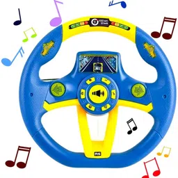 cravingkart Steering Wheel Toy for Kids Fun Driving Car Toy with Lights, Sound & Suction Cup image 1