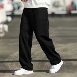 sell4u Men Loose Fit Low Rise Black Jeans-picture-17