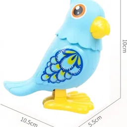wesoulgifts 2 Pcs Jumping Parrot Wind Up Toy Key Operated Crawling Walking Cute Rattle Toy Rattle image 2