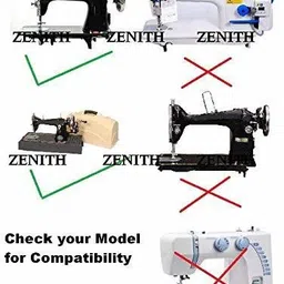 zenith Cast Steel Iron Zipper Foot for Home Machine (Right and Left) Set of 2 Pressure Feet for Singer Brother Usha with Low Shank image 2