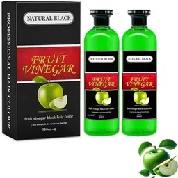 tecnofex Apple Fruit Vinegar Hair Gel Color | For Black Hair Men & Women Use , BLACK-picture-11