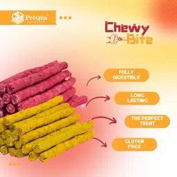 petqila Dog Munchy Sticks – Combo Flavor (450g + 450g) Chicken, Mutton Dog Chew image 2