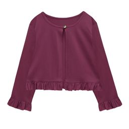a.t.u.n. A T U N Girls Burgundy Front-Open Sweater-picture-29